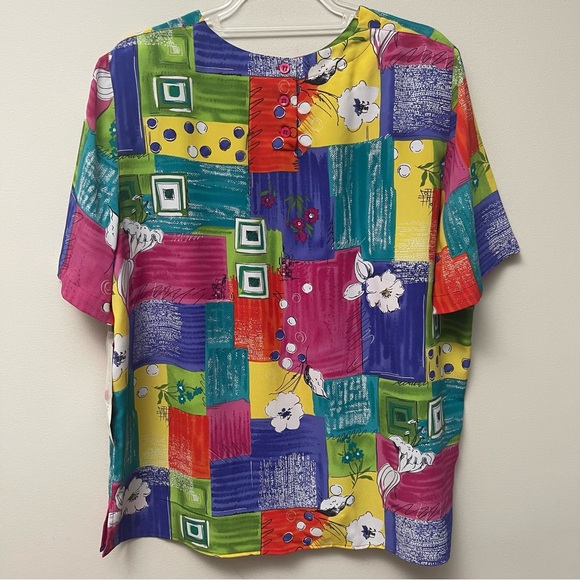 Vintage Alfred Dunner ‘Mardi Gras’ Blouse - Picture 9 of 12